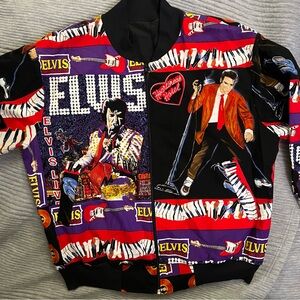 Vintage Elvis Presley Graphic Bomber Jacket